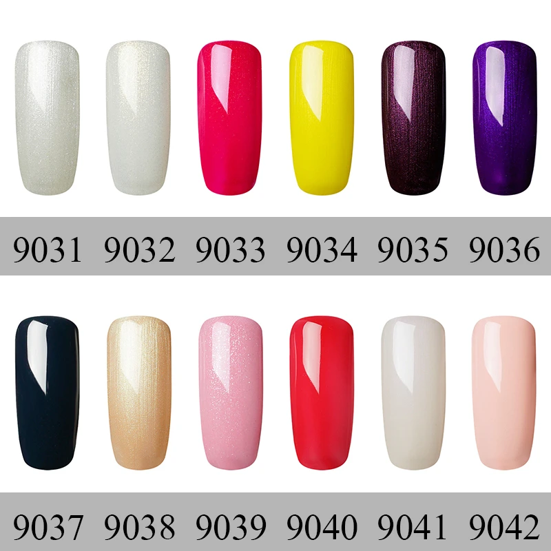 Лак для ногтей rstyle 8 мл 9001-9062 чистый цвет УФ-гель для ногтей Soak Off Nail Art Полупостоянный гель лак набор для наращивания ногтей праймер