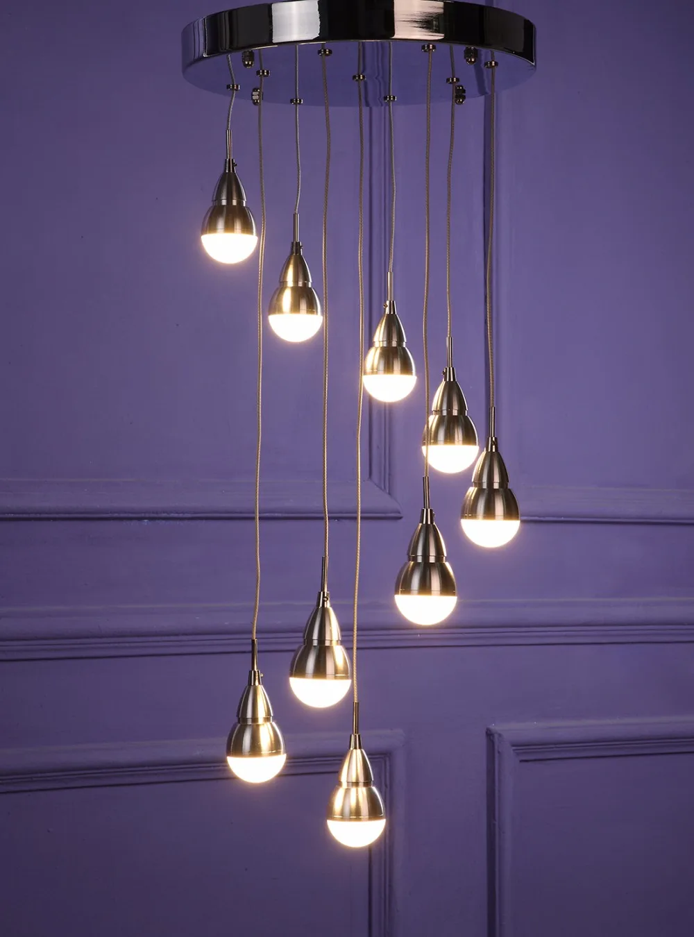

GDNS Modern Chandeliers Pendant Light Meteor Rain Meteoric Crystal Chandelier Island Pendant Lighting Loft Creative LED Lamp