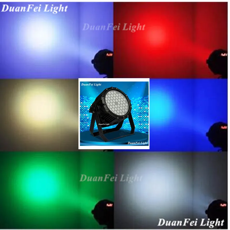 4 шт. led par rgb dmx lyre wash точечный светильник для мытья наружного освещения 54*3 3in1