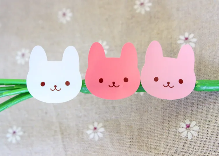 120pcs 3-Color Rabbit Gift Seal Label Sticker For Party Favor Gift Bag Candy Box Decorate