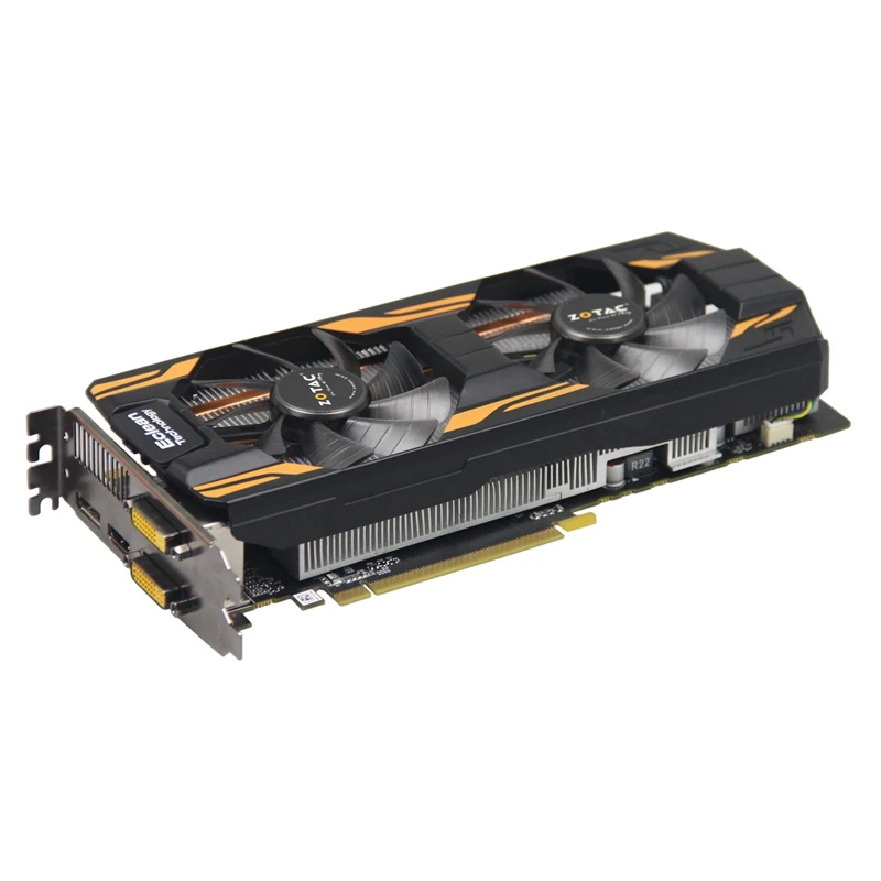 ZOTAC GTX 760 2 Гб видеокарты GeForce GPU GTX760 2GD5 видеокарта 256Bit GDDR5 GTX760-2GB для nVIDIA GK104 карта Hdmi Dvi VGA