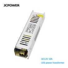 JCPOWER slim 12V 10A 120w Voltage Transformer Switch Power Supply for Led Strip Led control Led switch LED display