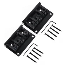 2Pack 4String моста L форме седло мост черный 18мм строковое пространство для JB и PB бас-гитара замена 