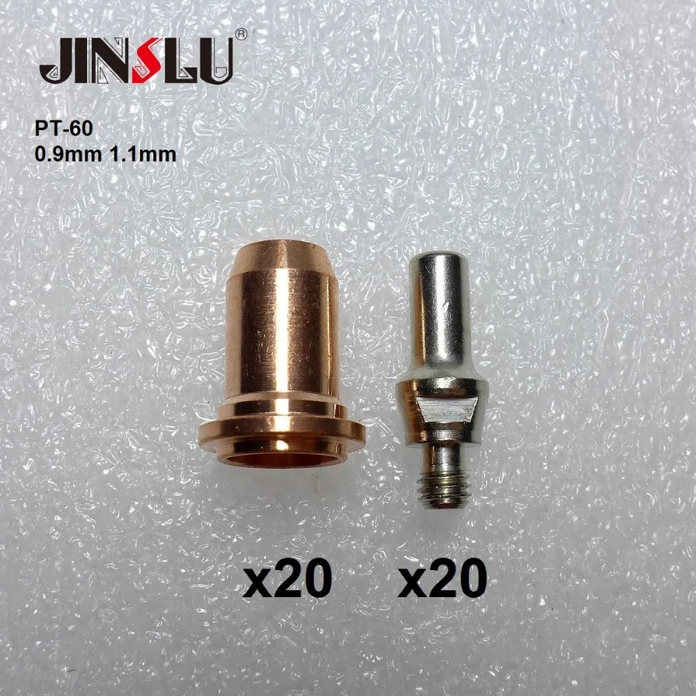 

Electrodes 20 + Tips 20 PT-60 PT-40 IPT-60 IPT 60 IPT-40 PTM-60 Plasma Torch Back Striking Consuambles NON HF Pilot Arc