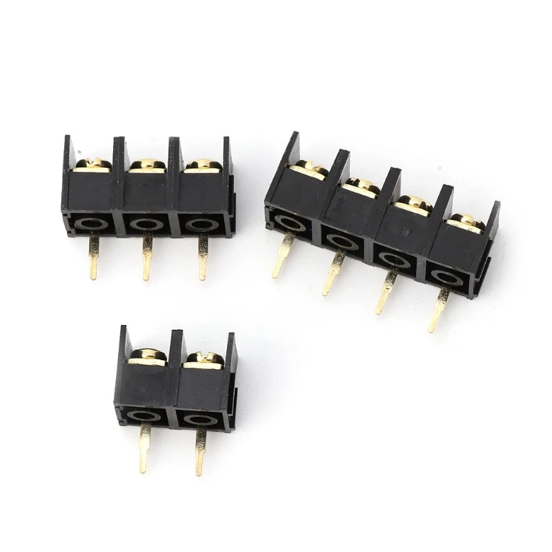 10 шт. 300V 25A черный 2/3/4PIN KF1000 10 мм Шаг печатной платы Винтовые клеммы разъема