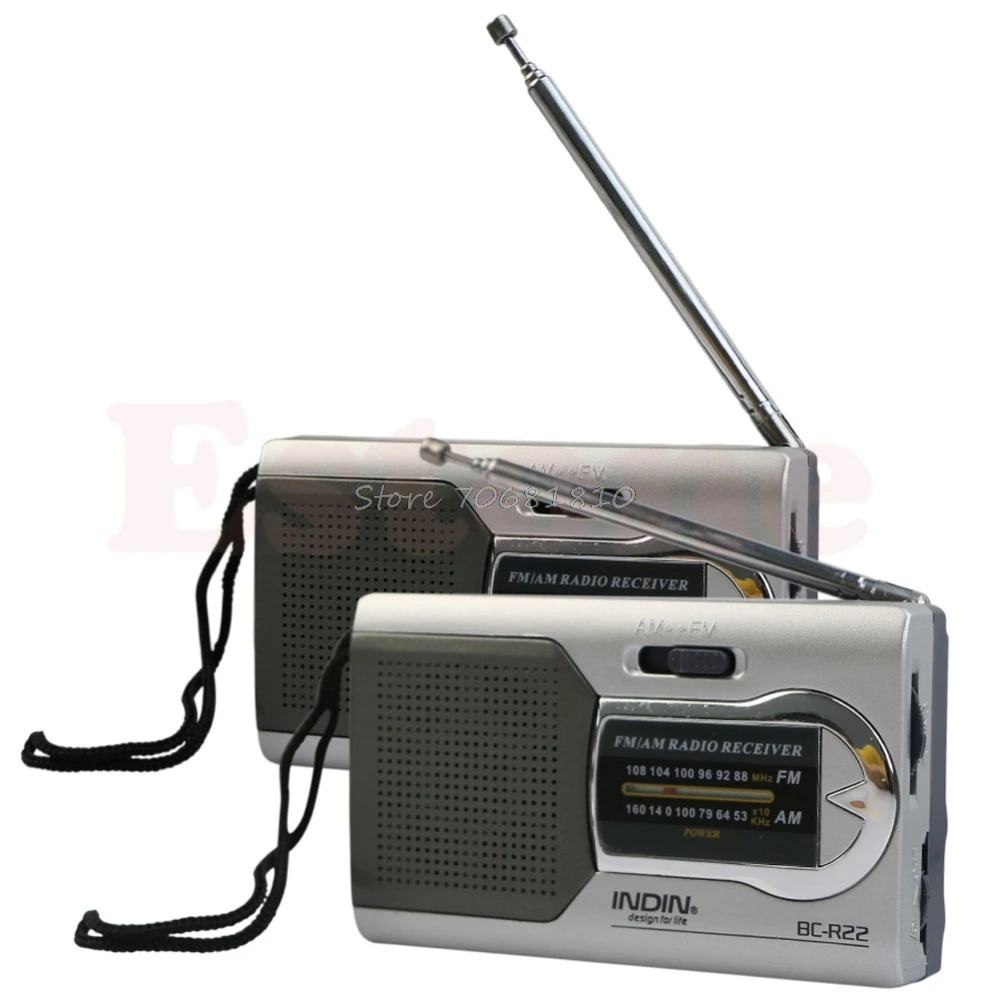 

Universal Slim AM/FM Mini Radio World Receiver Stereo Speakers Drop Shipping
