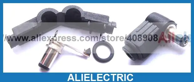 

250pcs 9mm x 5.5mm x 2.5mm DC Socket Jack Right Angle Charger Power Plug Solderi
