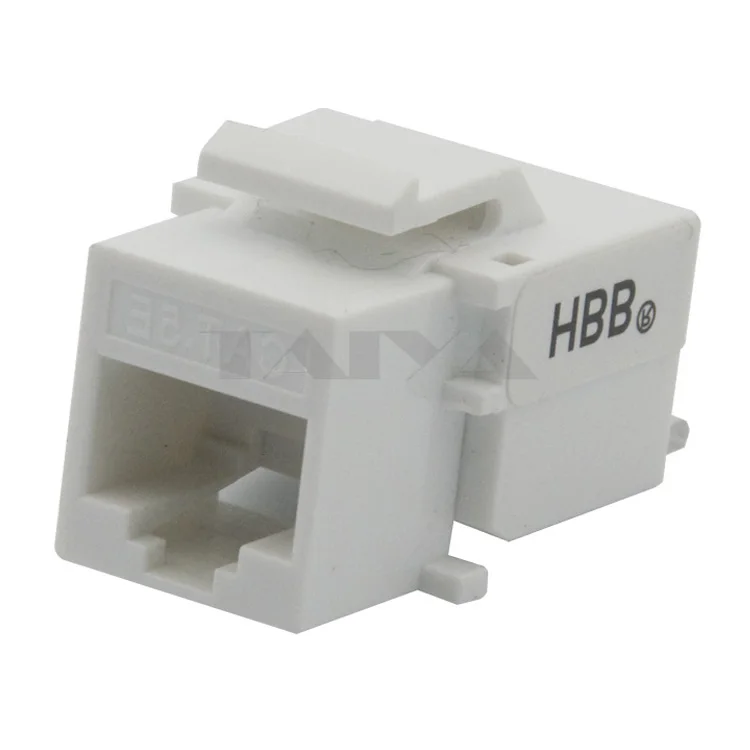 Keystone CAT5E RJ45 с белым цветом