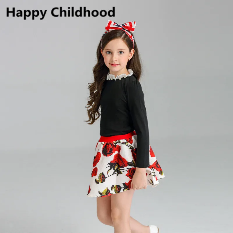 Buy 2016 Summer Fashion Brand Rose Girls Clothes 3pcs