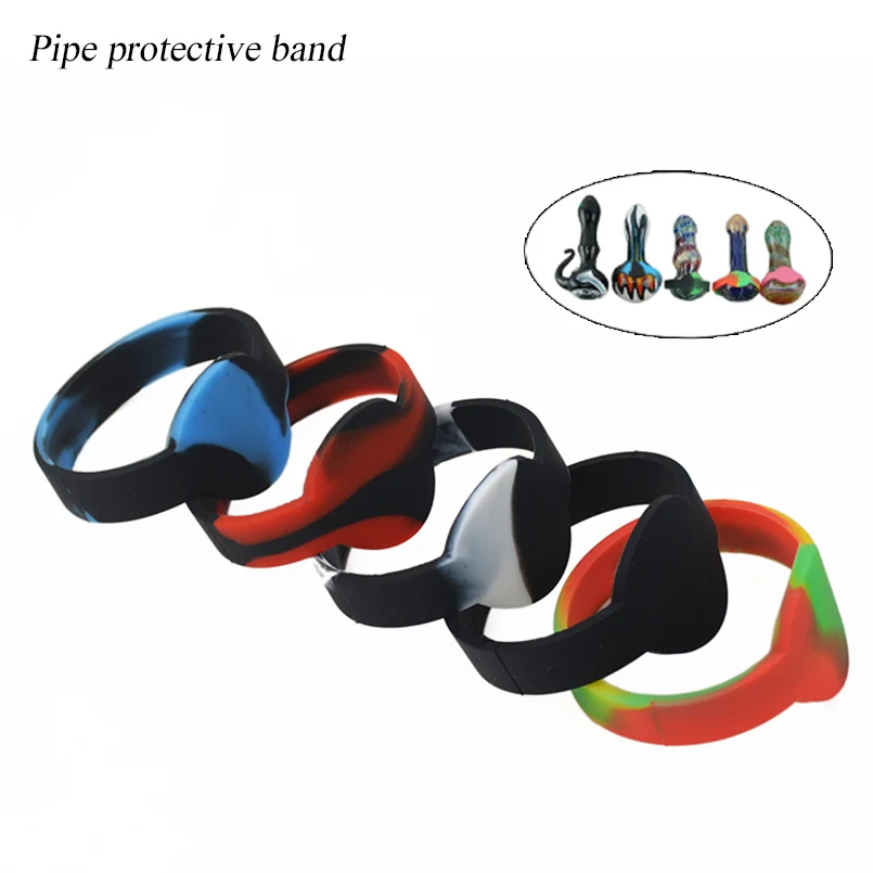 Tobacco smoking pipes band non slip dustproof protective tobacco pipe