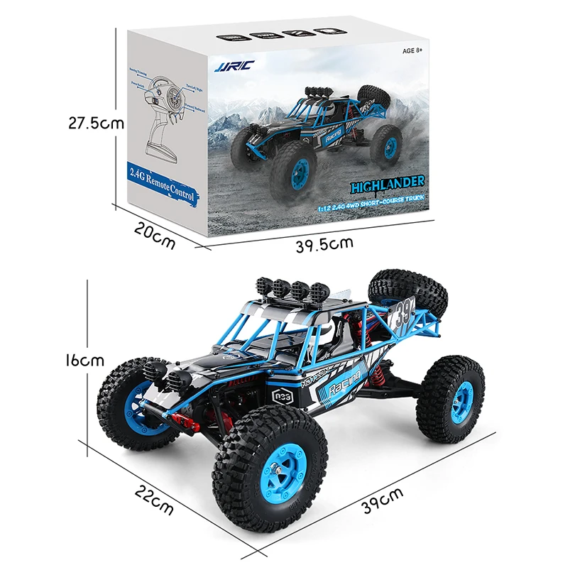 JJR/C Q39 1:12 4WD RC Внедорожник Грузовик RTR 35 км/ч быстрая скорость HIGHLANDER высокий крутящий момент для мальчиков детские подарки