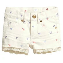 Girls Denim Shorts 2017 Summer Brand Baby Girl Shorts Kids Jeans Character Printed Fashion Children Trousers Short Menina