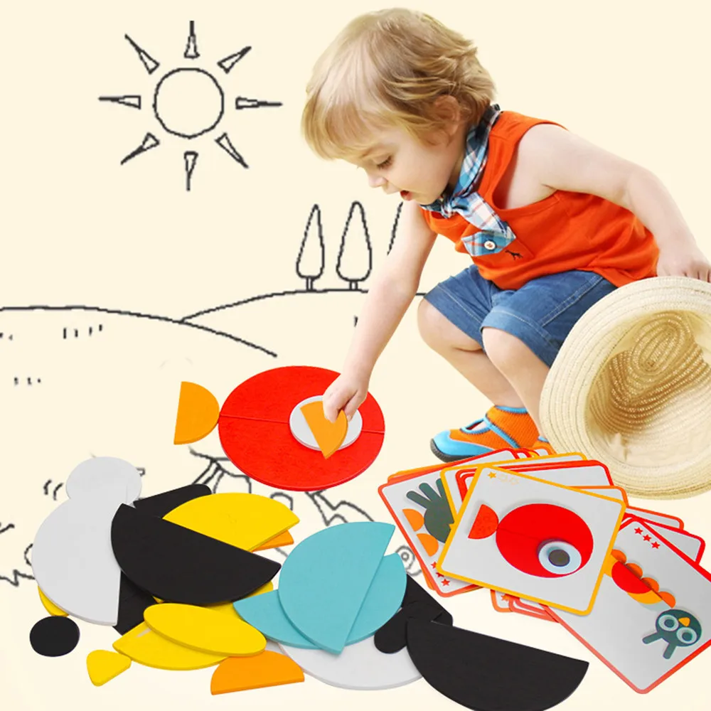 Сделай Сам головоломка развивающая для детей ремесло обучение мозги Iq игра Обучение Образование игрушки для детей Juguetes Baby Speelgoed