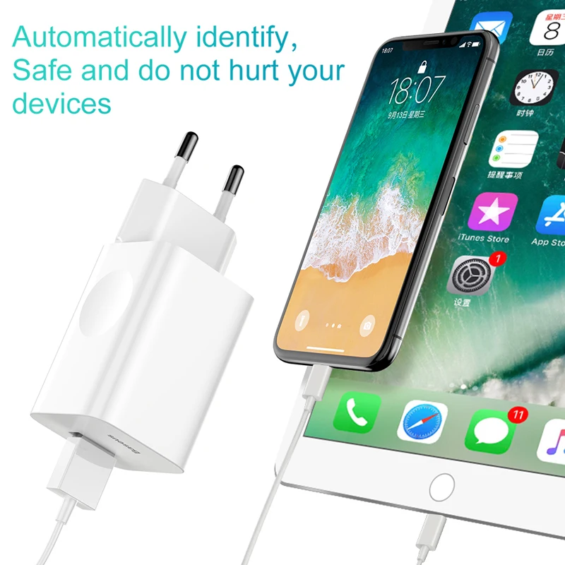 Baseus 24 Вт Быстрая зарядка 3,0 USB зарядное устройство QC3.0 настенный мобильный телефон зарядное устройство для iPhone X Xiaomi Mi 9 Планшет iPad ЕС QC Быстра... Baseus 24 Вт Быстрая зарядка 3,0 USB зарядное устройство QC3.0 настенный мобильный телефон зарядное устройство для iPhone X Xiaomi Mi 9 Планшет iPad ЕС QC Быстра...