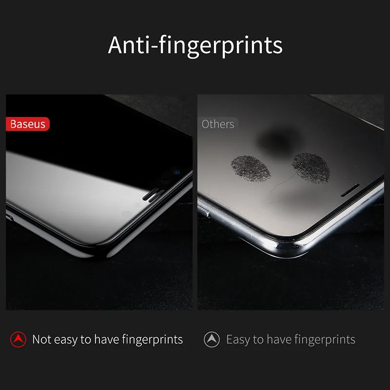 Ультратонкая стеклянная защитная пленка Baseus для iphone X с защитой от синего света 3D, Защитная пленка для экрана iphone X