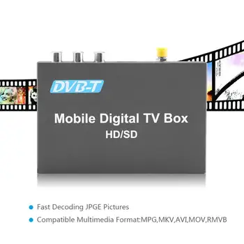 

DVB-T HD/SD Mobile Car Digital TV Box Analog Tuner Signal Receiver Multi-media
