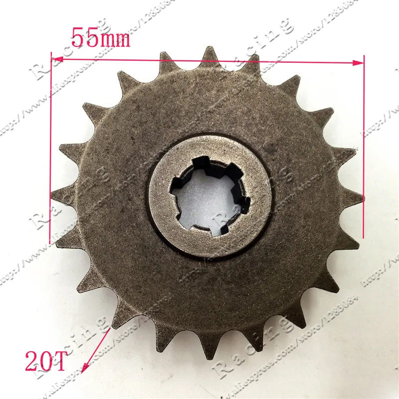 Front Gear Box Sprocket T8F 11 14 17 20T 20 Tooth Pinion For 47cc 49cc Minimoto Mini Dirt Pit Bike Moped Scooter