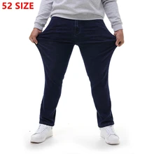 Бренд Tide, большие размеры XL, мужские джинсы с эластичной резинкой на талии, ковбойские, большие размеры, мужские джинсы для движения