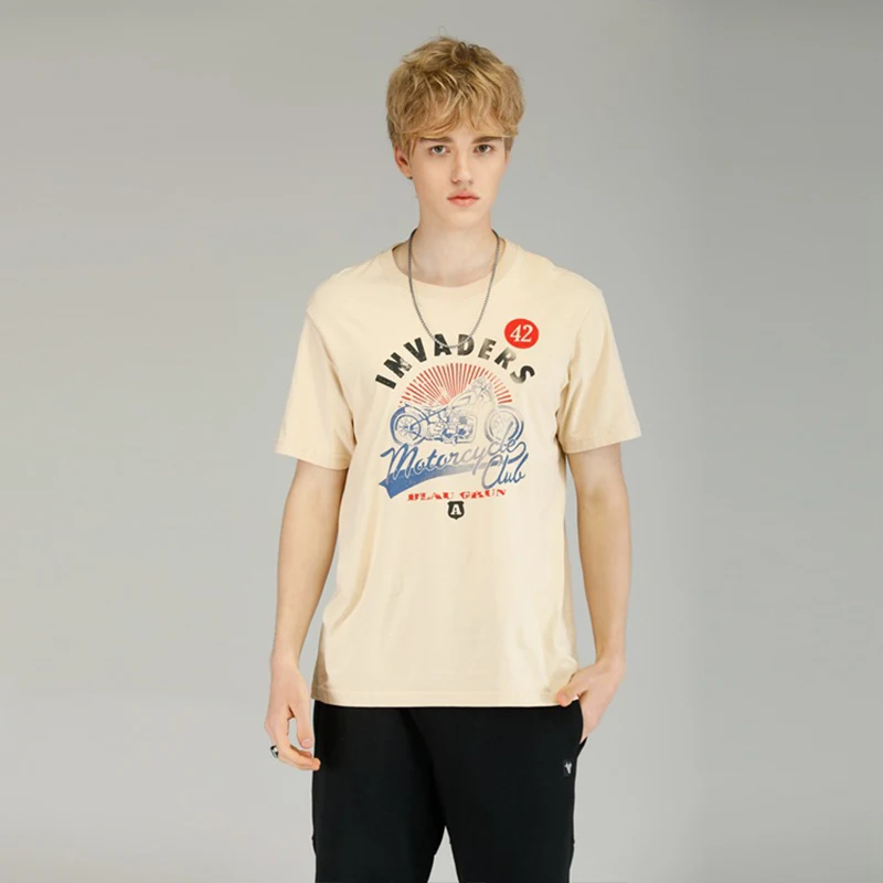 

VanL original brand men's cotton short-sleeved double wash no touch printing fashion men's T-shirt EM9218160