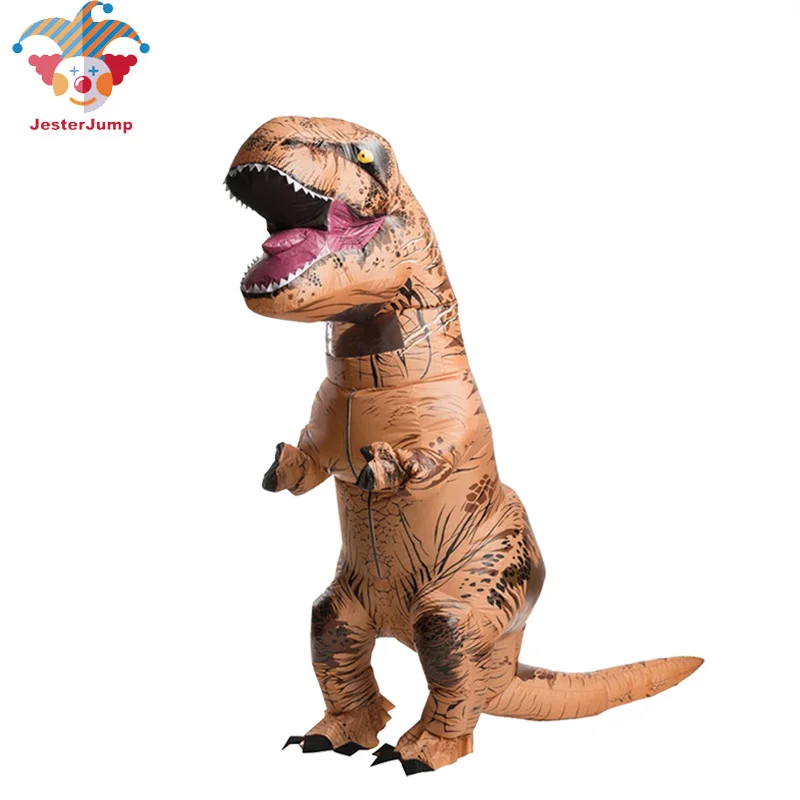 Inflatable Dinosaur Costume T -REX Halloween Jurassic World Cosplay Carnival Christmas Costumes For Men Blowup Party Fancy Dress