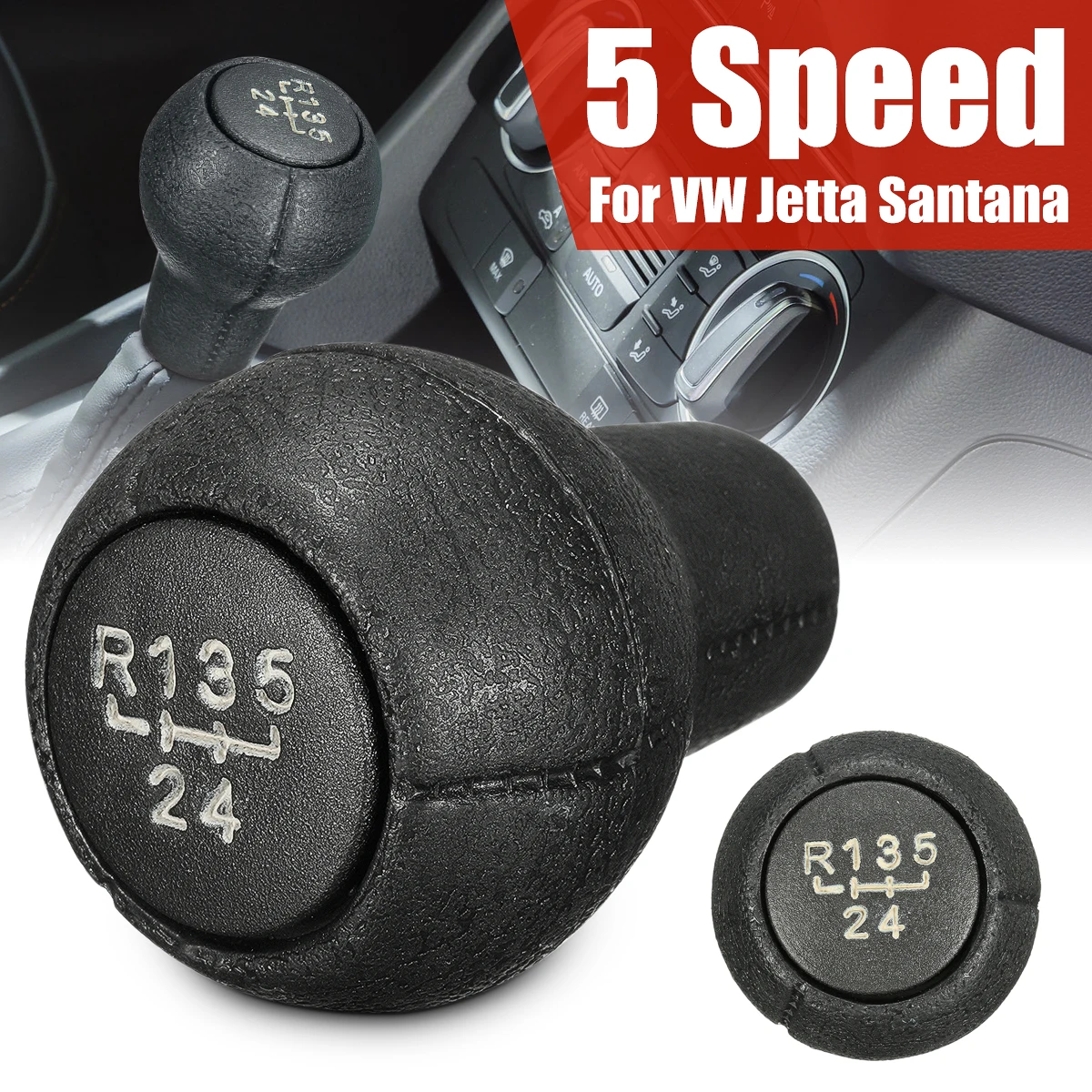 

5 Speed MT Car Gear Shift Knob Head For VW /Golf 1 2 /Jetta /Santana /Passat /Caddy
