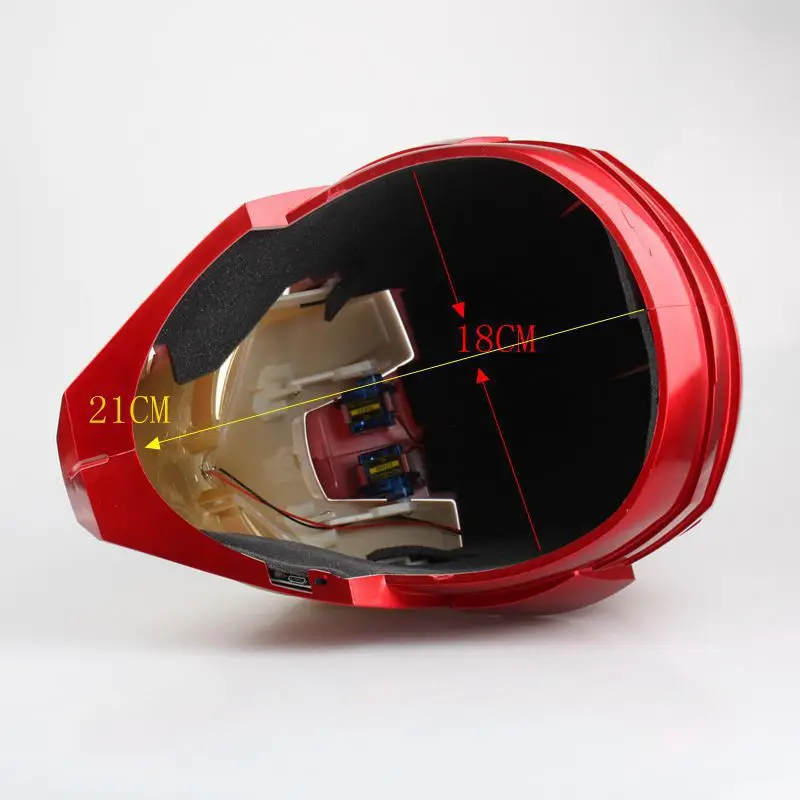 [hot]  Iron Man 3 Touch Sensing Helmet Super Heroes marvelLY De Avengers LED Cosplay Mask  Model PVC Figure Toy 1:1 Ironman