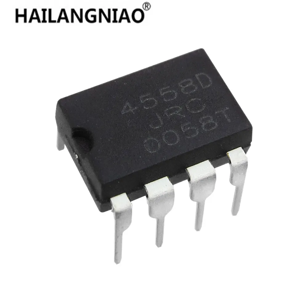 10PCS JRC4558 4558 4558D DIP 8 Integrate IC Chip DUAL OPERATIONAL
