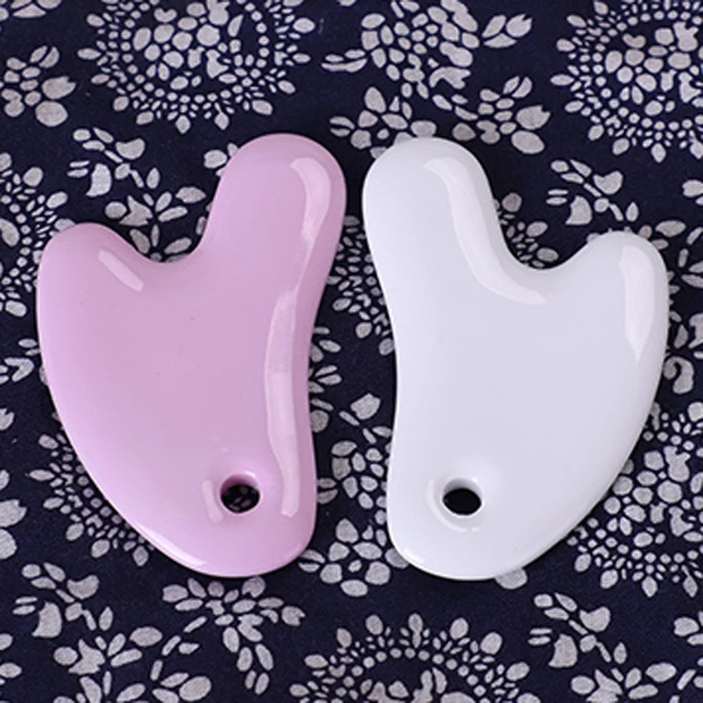 

Ceramic Scraping Massage Board Facial Back Foot Gua Sha Massager Tool Suit for Women Men
