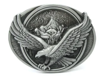 

Flying Eagle Over Mountains Belt Buckle