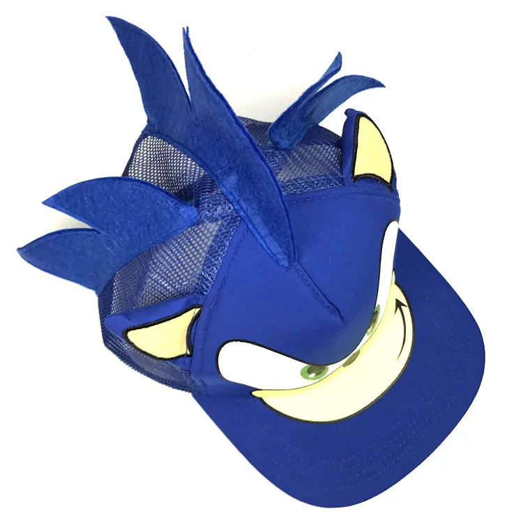 Бейсболка с ежом Соником для мальчиков|cap hat|caps hat for boycap blue |