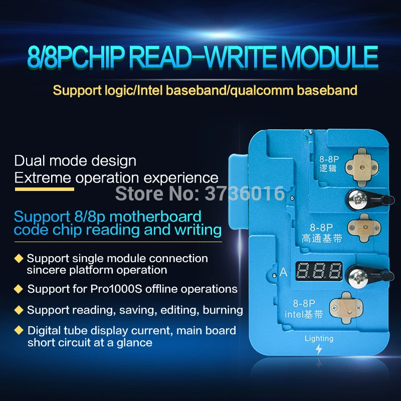 Для iphone 4S к X логика/baseband чип для чтения сохранение инструмент для монтажа горения с JC PRO 1000 S IC icloud ремонт
