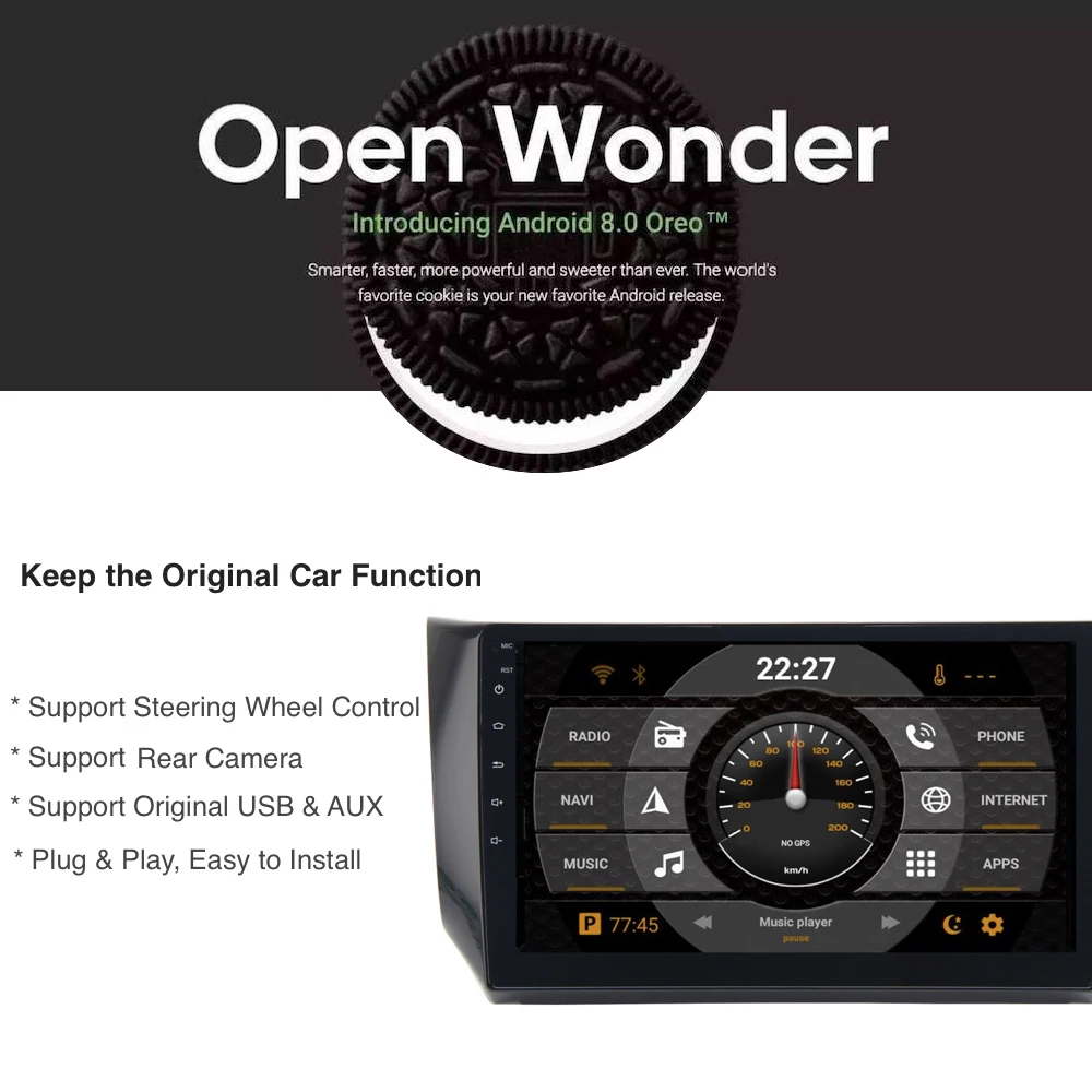 Top Android 8.0 Car Multimedia Player for Nissan Sylphy B17 Sentra Puslar GPS Navigation 10.2" IPS Screen RDS SWC WIFI BT Map Radio 0