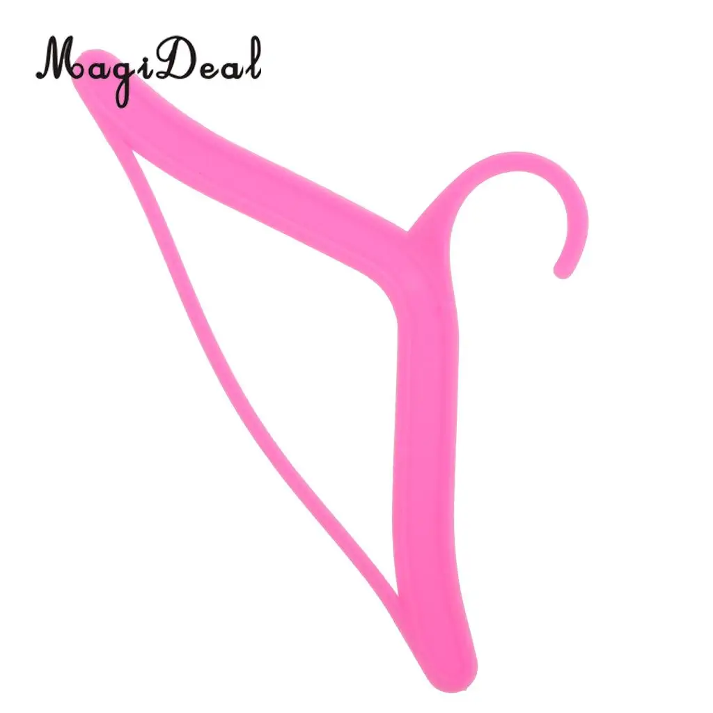 MagiDeal милые 20 шт./лот пластиковые 7 2 см кукольные вешалки для одежды подвесных
