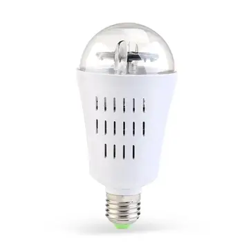 

Auto Rotating LED Lamp E27 Base 4W Stage Lighting Effect LED Rotating RGB Lamp Crystal Ball Stage Light Party Disco DJ