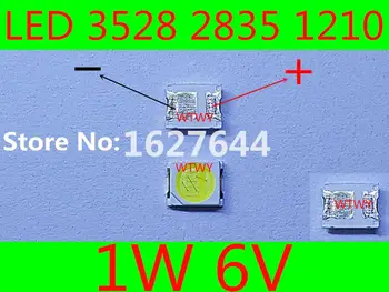 

500pcs SKYWORTH LED TV Backlight LED 3528 2835 1210 Cool white High Power 1W 6V For LED LCD TV Backlight Application