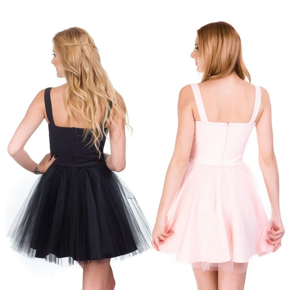 2019 summer New Women strap Sleeveless Evening Party tulle Dress Short Mini Dress elegant female solid ball gown short dresses 2019 summer New Women strap Sleeveless Evening Party tulle Dress Short Mini Dress elegant female solid ball gown short dresses