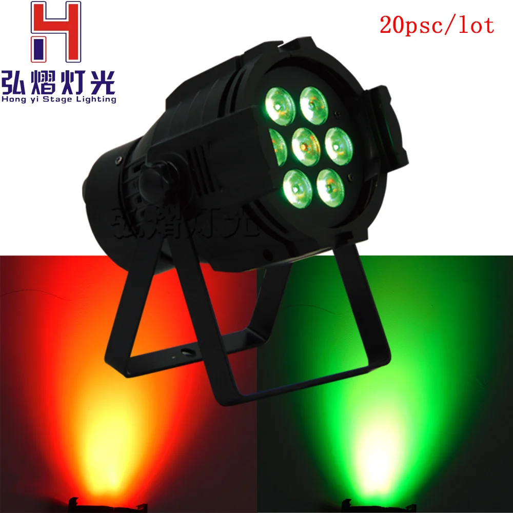 

20Pcs/Lot 2018 7X12W RGBW Led Par Lights High Power LED Par Cans Strobe Effect DMX512 DJ Disco Equipment