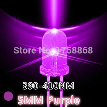 

5mm purple Round led big angle led Free Shipping (400pcs) 5mm UV LED for 400 free 5mm purple/uv led