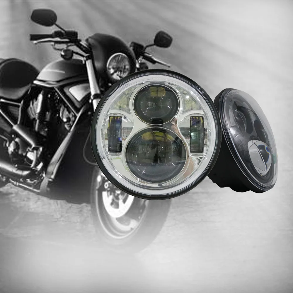 

For Harley 883 Dyna Headlamp 5.75 inch LED Headlights DRL for Triumph Rocket iii 3 & Speed Triple & Street Triple Headlamp