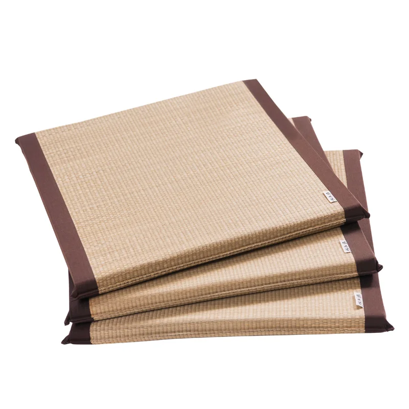 Japanese style square cushion straw meditation cushion seat sitting zen