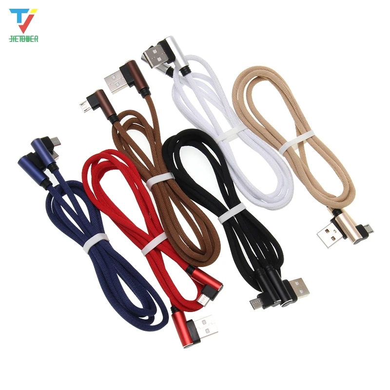 US $212.04 300pcsLot High Quality LShaped Cloth Braided Fabric Cloth TypeC Micro Usb 5pin 8pin USB Data Cable For Iphone Xiaomi Cheap