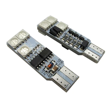 

With Remote Control 2x RGB LED T10 W5W Bulb 5050 SMD Parking Read Light For Mazda 2 5 6 CX-3 CX-5 CX-7 MX5 Atenza Axela 323 cx5