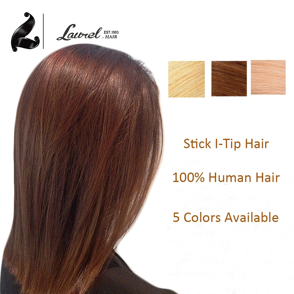 Hot 100Strands Stick I Tip Human font b Hair b font Extensions 24 Inch 27 30