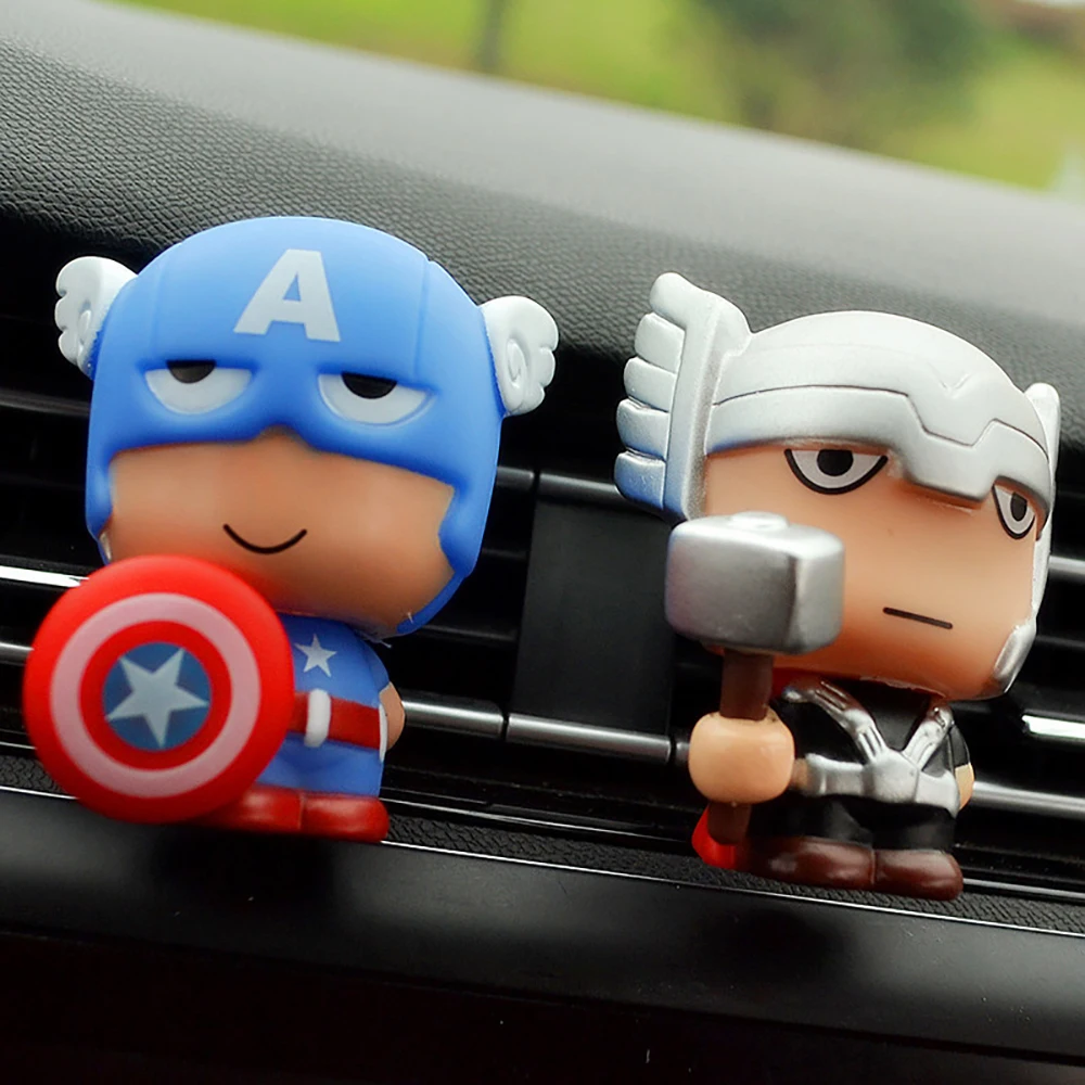 

Automotive Freshener Car Perfume Clip For The Avengers Marvel Superhero Figures Auto Vents Scent Diffuser In The Car Accessories