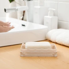Пластиковая мыльница для душа Аксессуары для мыла коробка сушка на подносе держатель прямоугольной формы для жидкого мыла или ополаскивателя для 4 цвета