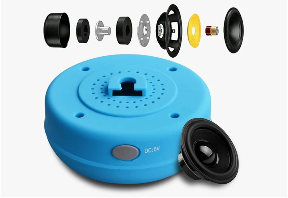 Портативный сабвуфер, душ, водонепроницаемый беспроводной Bluetooth динамик, автомобильная громкая связь, прием вызова, музыка, всасывающий микрофон для iPhone, samsung