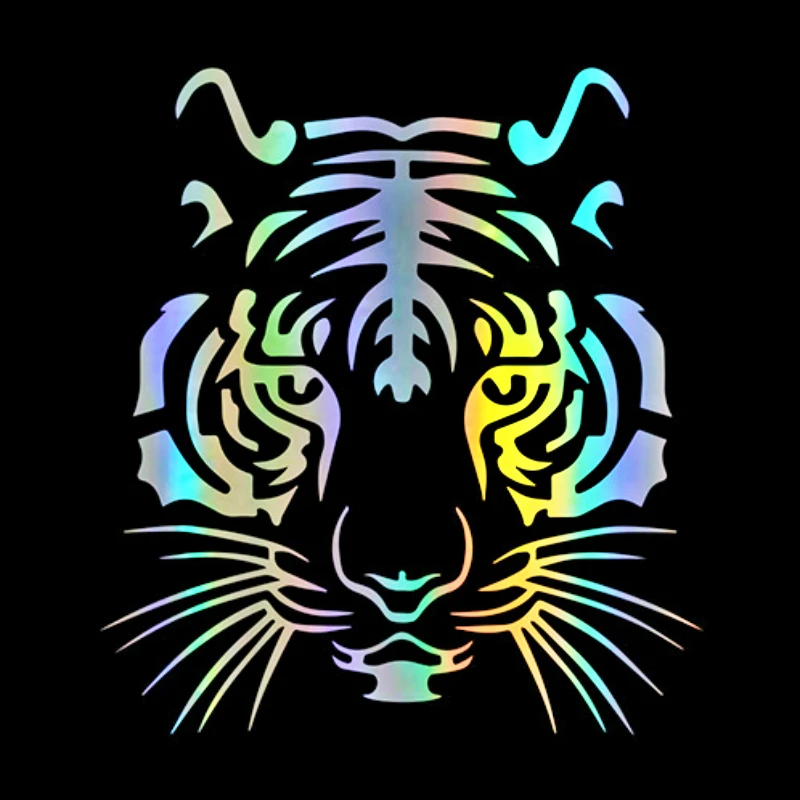 

Volkrays Car Accessories Tiger Sticker Reflective Colorful Laser Decal Decoration for Volvo Xc90 S60 S80 S40 V50 Xc70 V40
