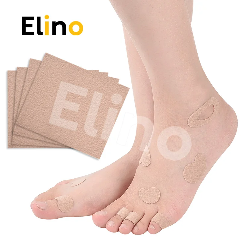 

Elino Anti-scratch Heel Foot Sticker Flannel Self-adhesive Protector Pad for Women Anti-slip Stickers Pedicure Foot Care Tools