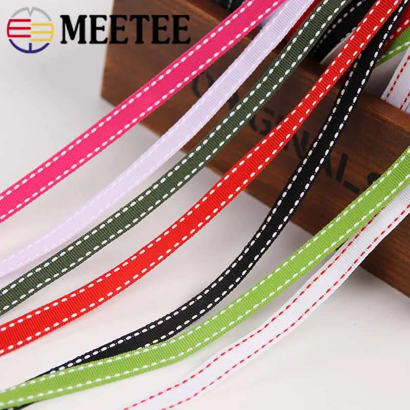Meetee 1 см в ширину (3/8 &quot) Лента качества Перемычка ребристая выпечка подарок