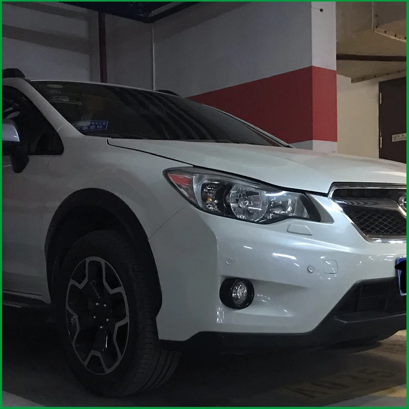 Для Subaru XV 2012 2013 ABS автомобильный передний бампер противотуманный светильник рамка крышка наклейка отделка автомобиля Стайлинг автозапчасти